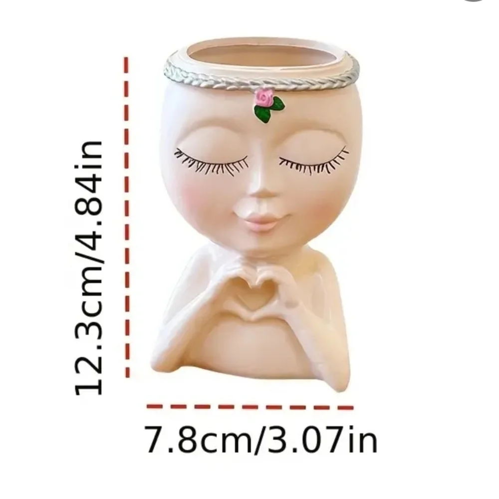 1 Pc Luxury Modern Creative Half Body Storage Make Up Brush Holder New!